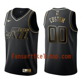 NBA Utah Jazz Trikot Benutzerdefinierte Nike Schwarz Golden Edition Swingman - Herren